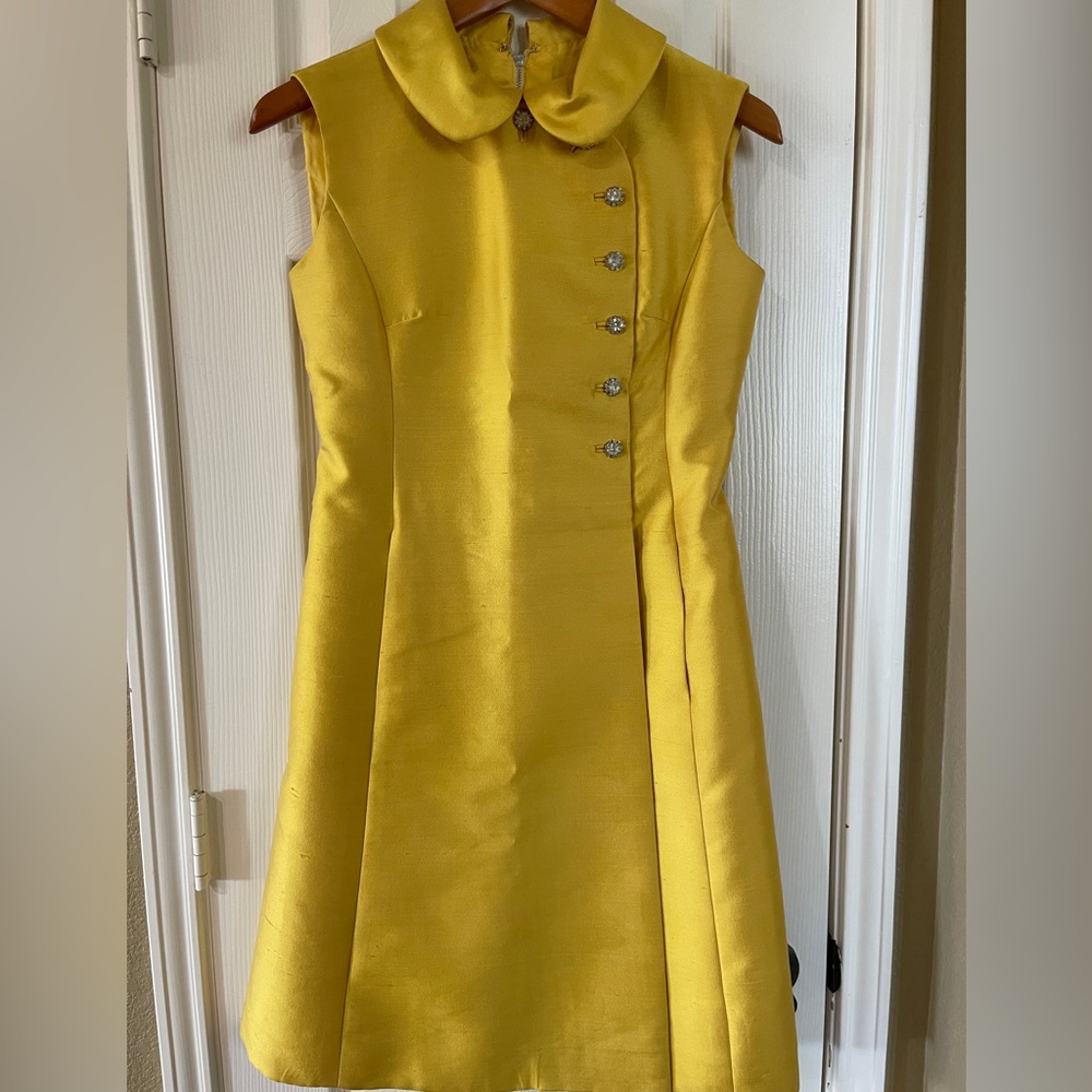 Shannon Rogers for Jerry Slverman  Vintage yellow Dress